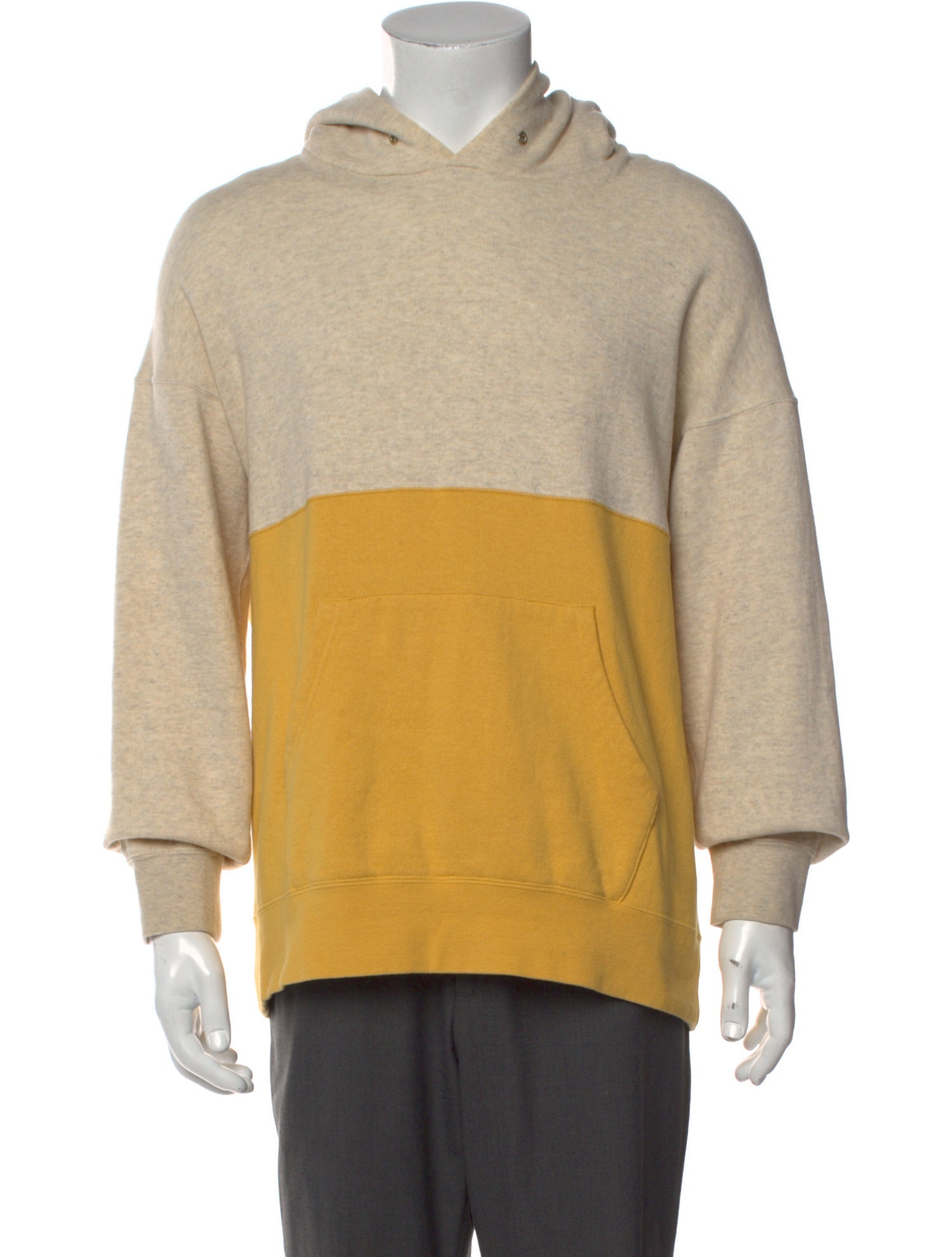 Visvim Colorblock Pattern Crew Neck Hoodie