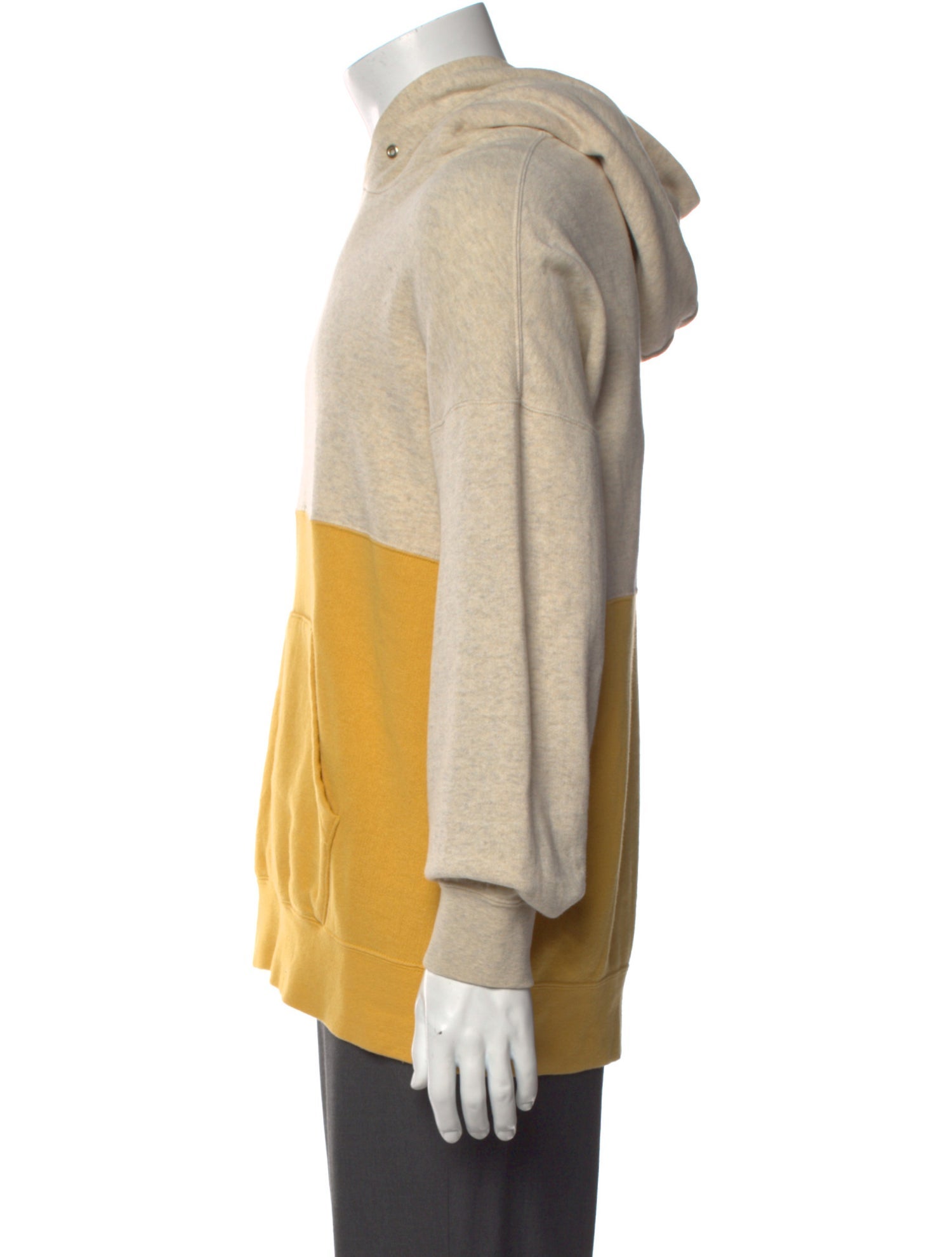 Visvim Colorblock Pattern Crew Neck Hoodie