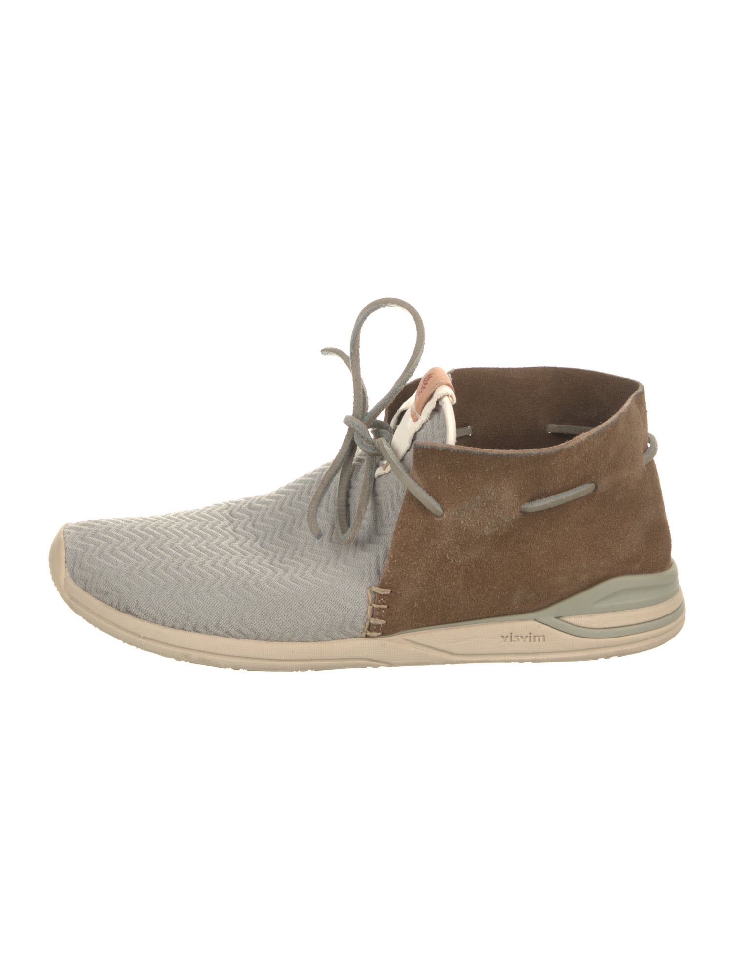 Visvim Suede Colorblock Pattern Sneakers