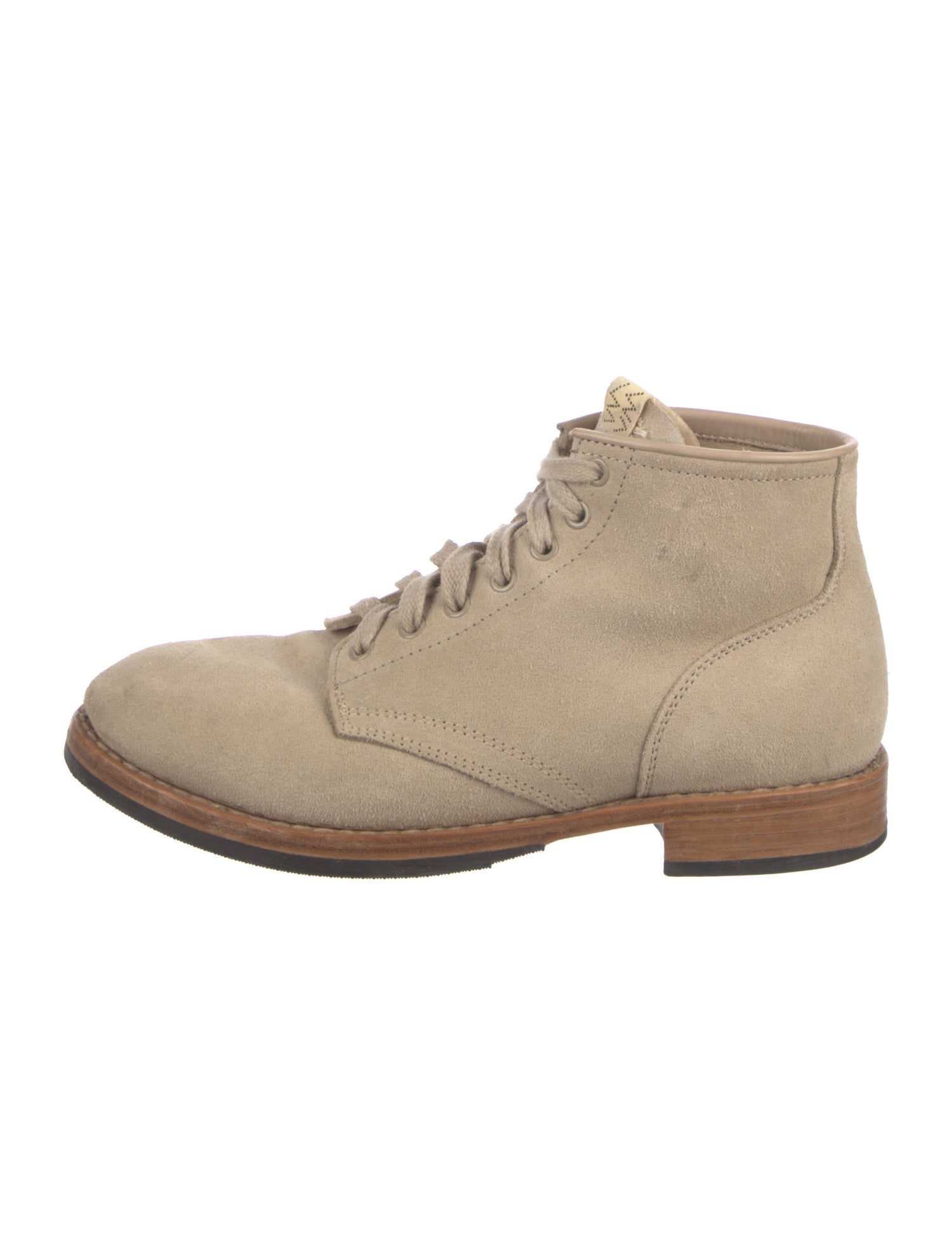 Visvim Suede Whipstitch Trim Lace-Up Boots