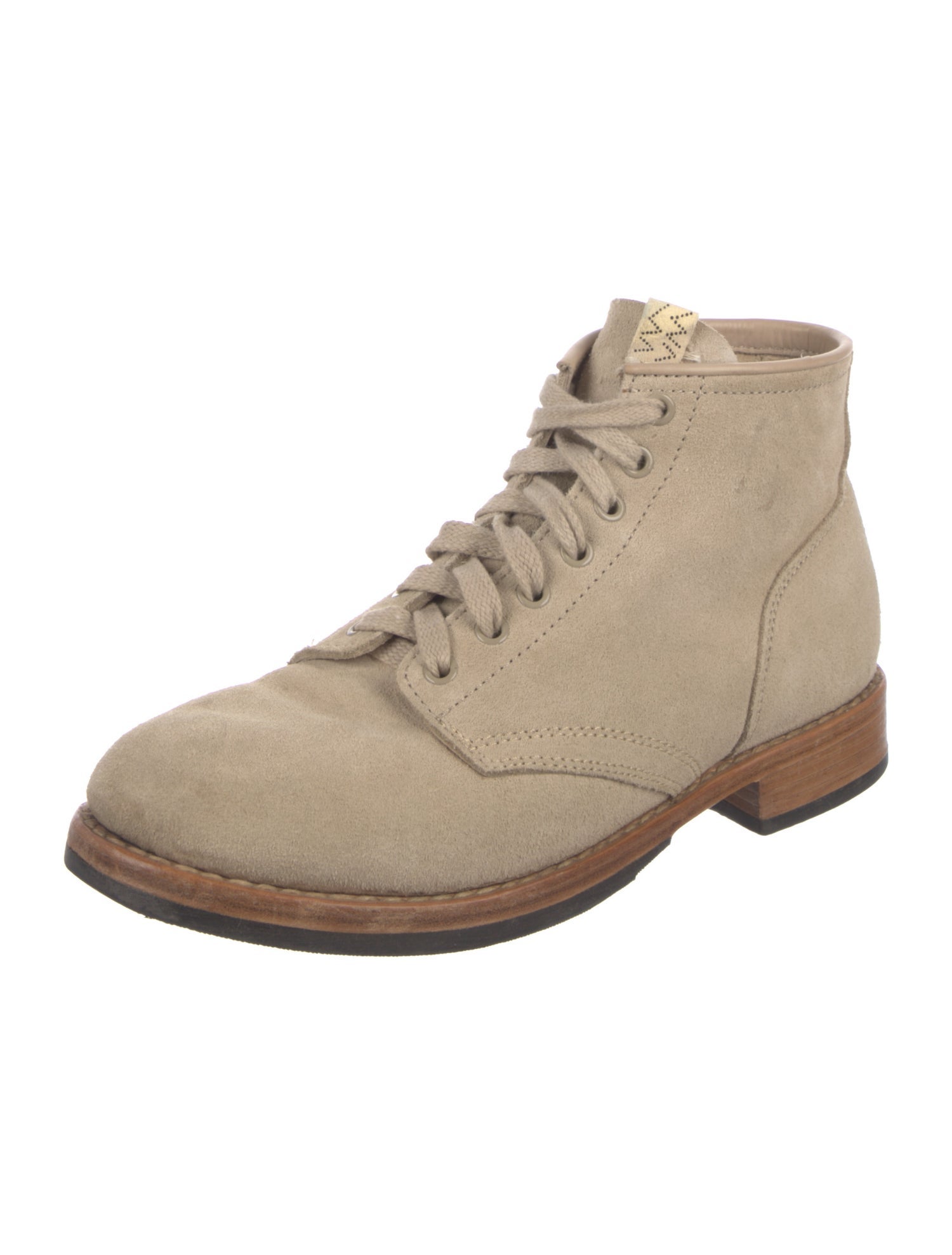 Visvim Suede Whipstitch Trim Lace-Up Boots