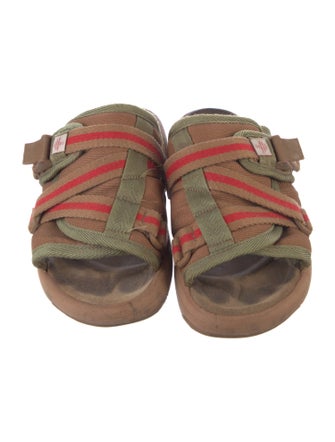 Visvim Canvas Colorblock Pattern Slides