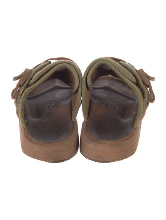 Visvim Canvas Colorblock Pattern Slides