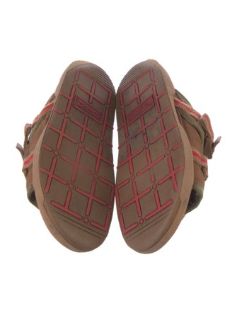 Visvim Canvas Colorblock Pattern Slides