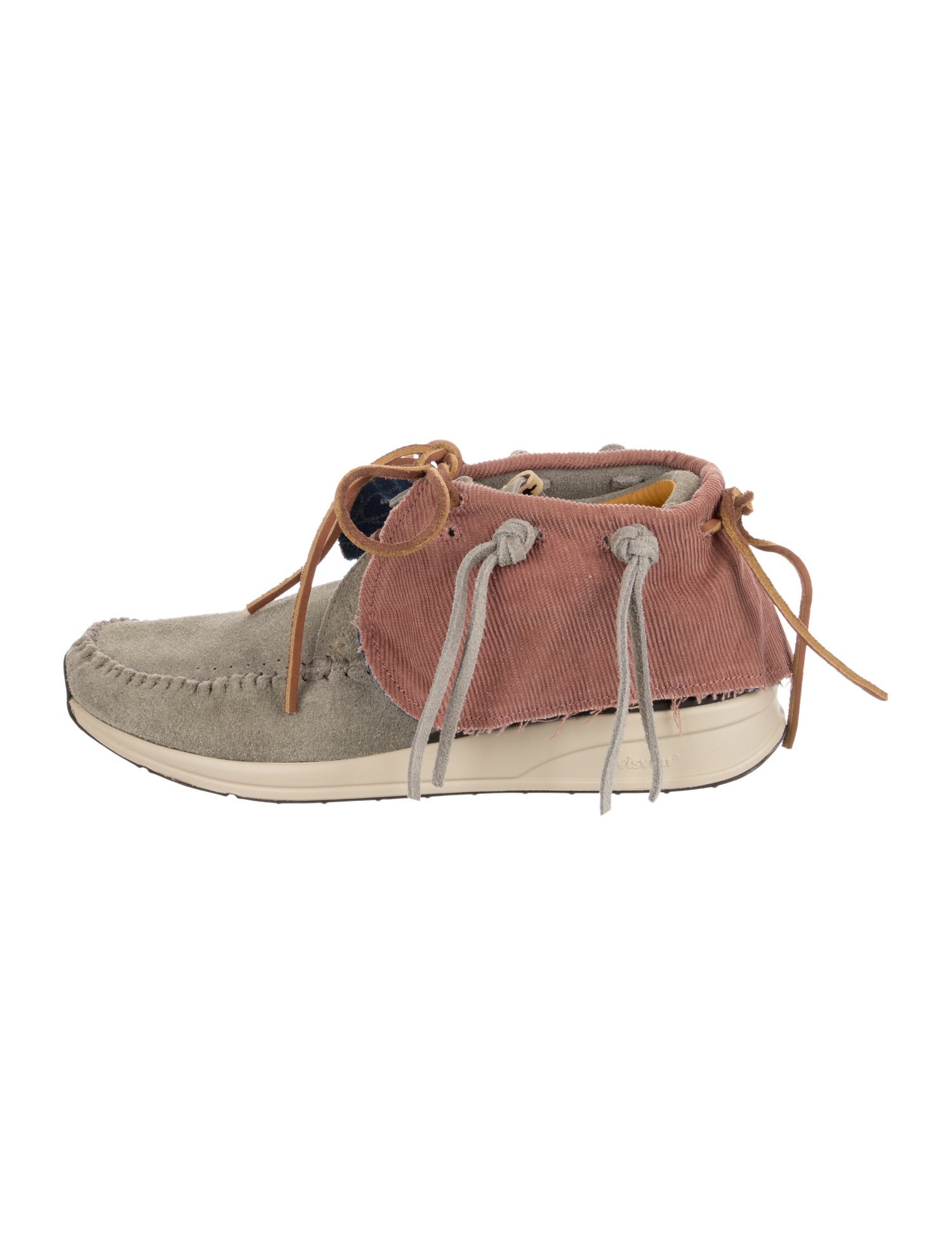 Visvim Suede Colorblock Pattern Sneakers