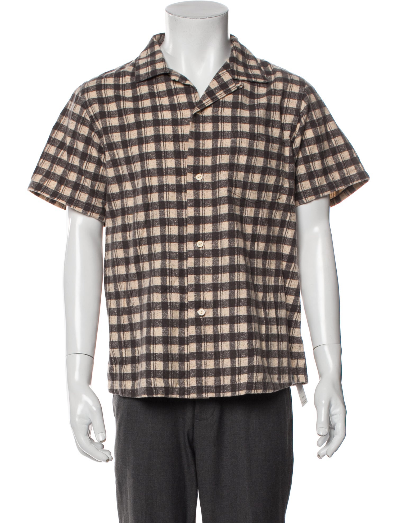 Visvim Plaid Print Short Sleeve Shirt