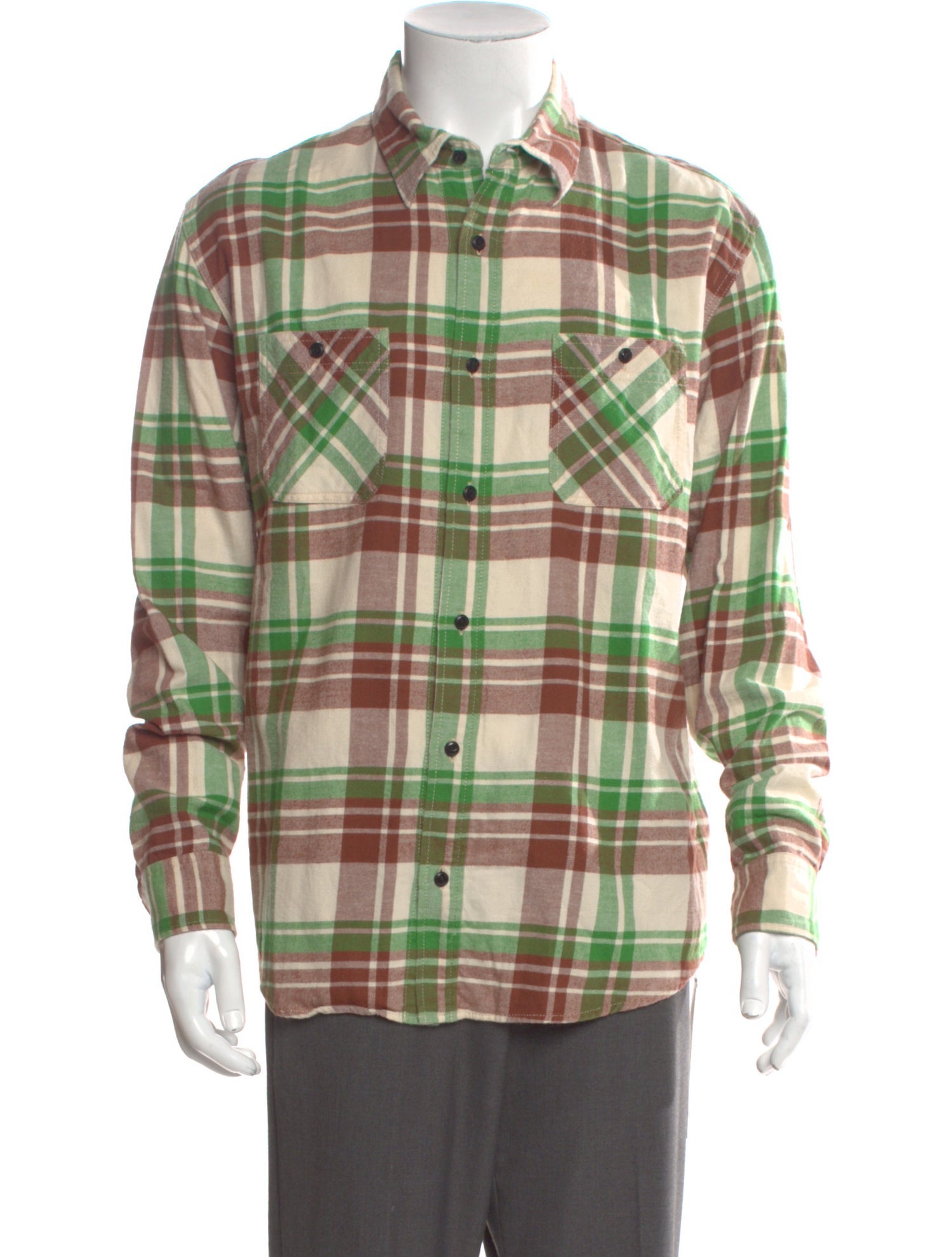 Visvim Plaid Flannel Plaid Print Shirt