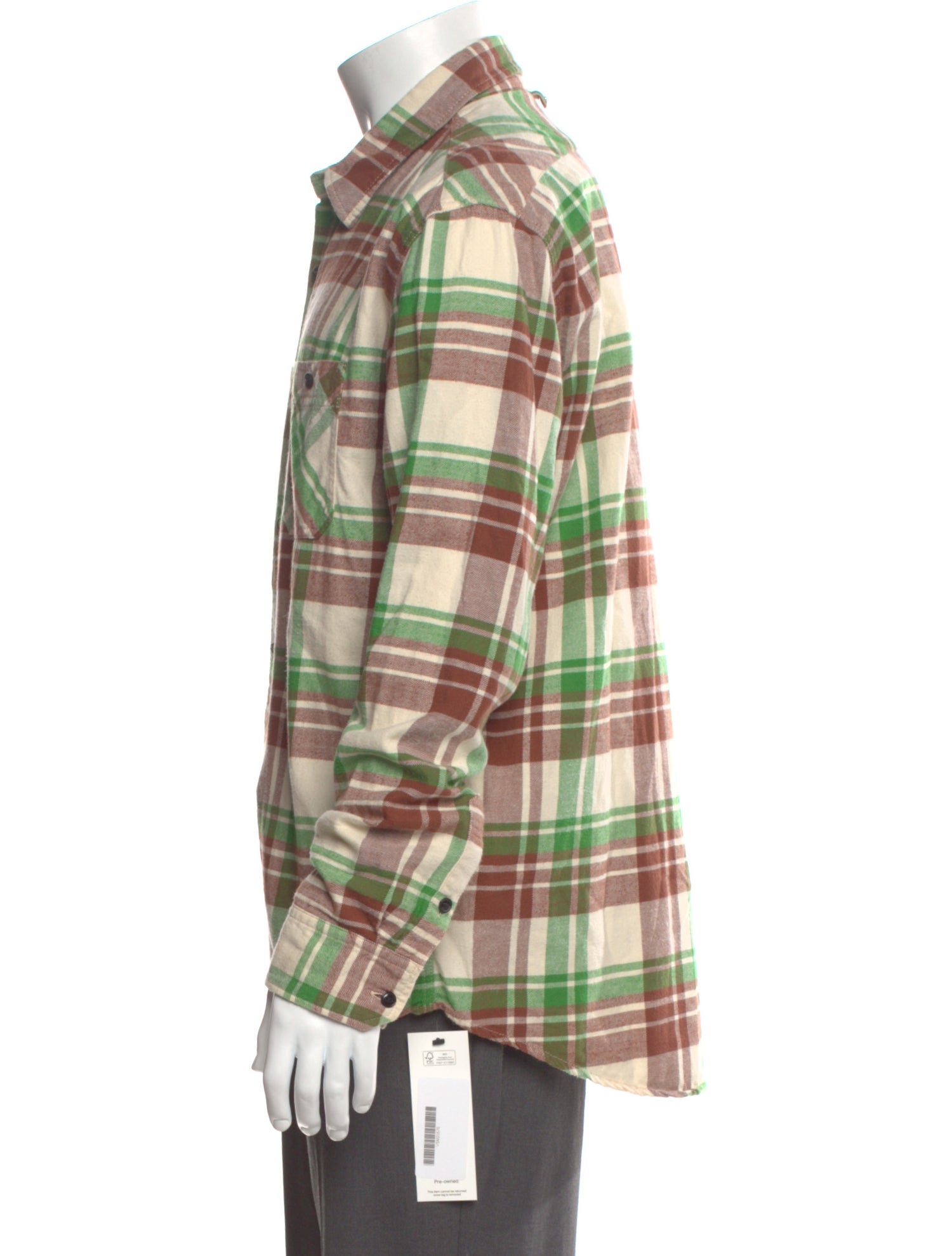 Visvim Plaid Flannel Plaid Print Shirt