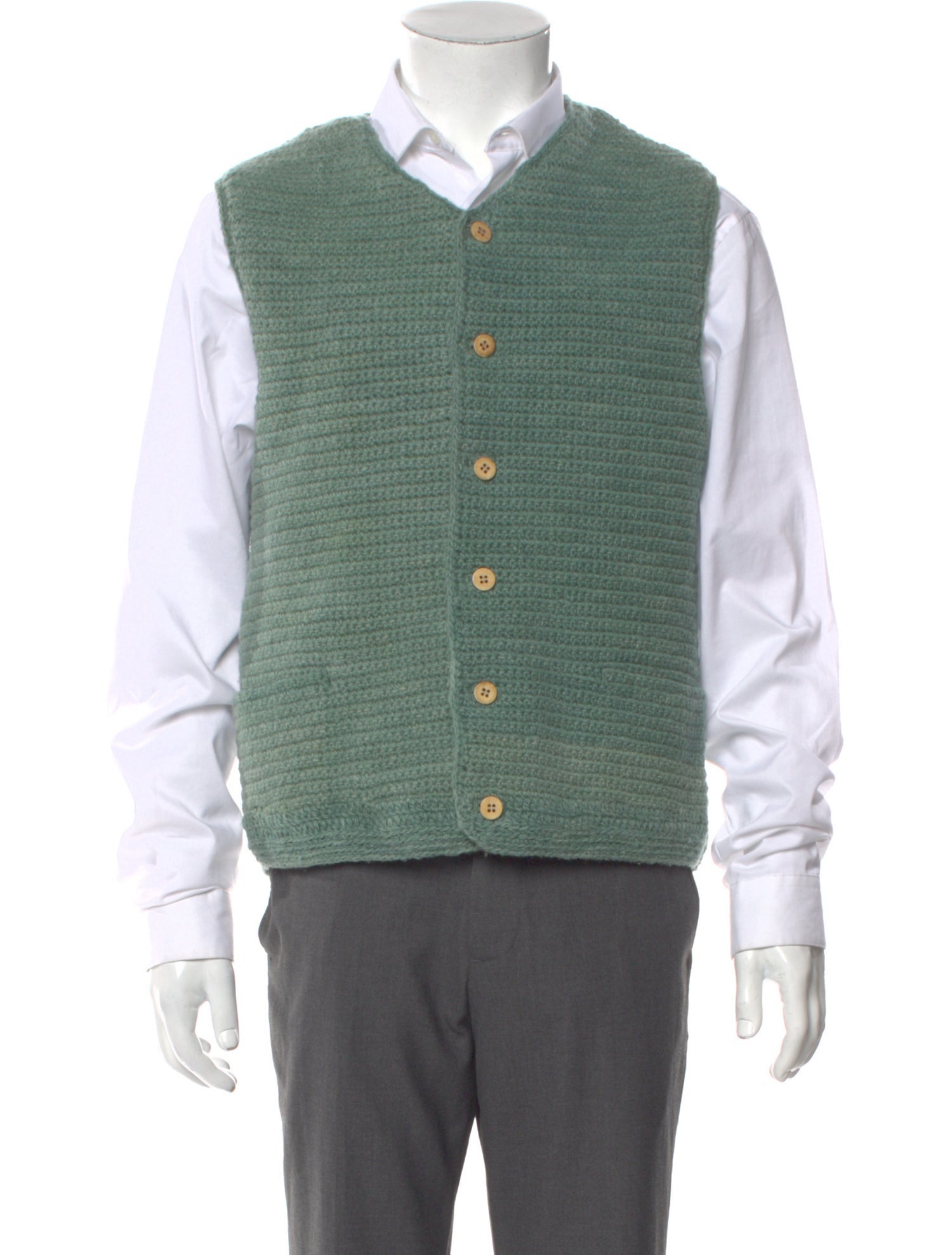 Visvim Wool V-Neck Sweater Vest