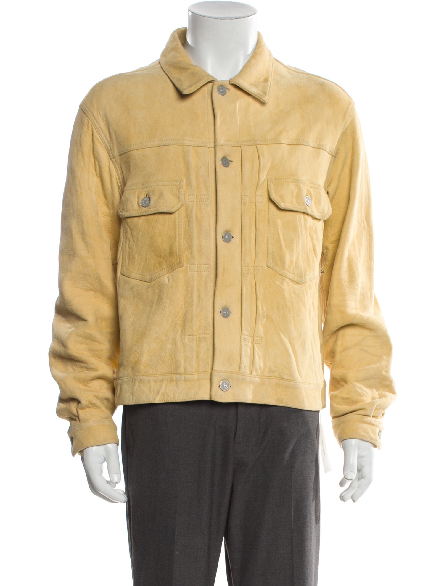 Visvim Calf Leather Trucker Jacket