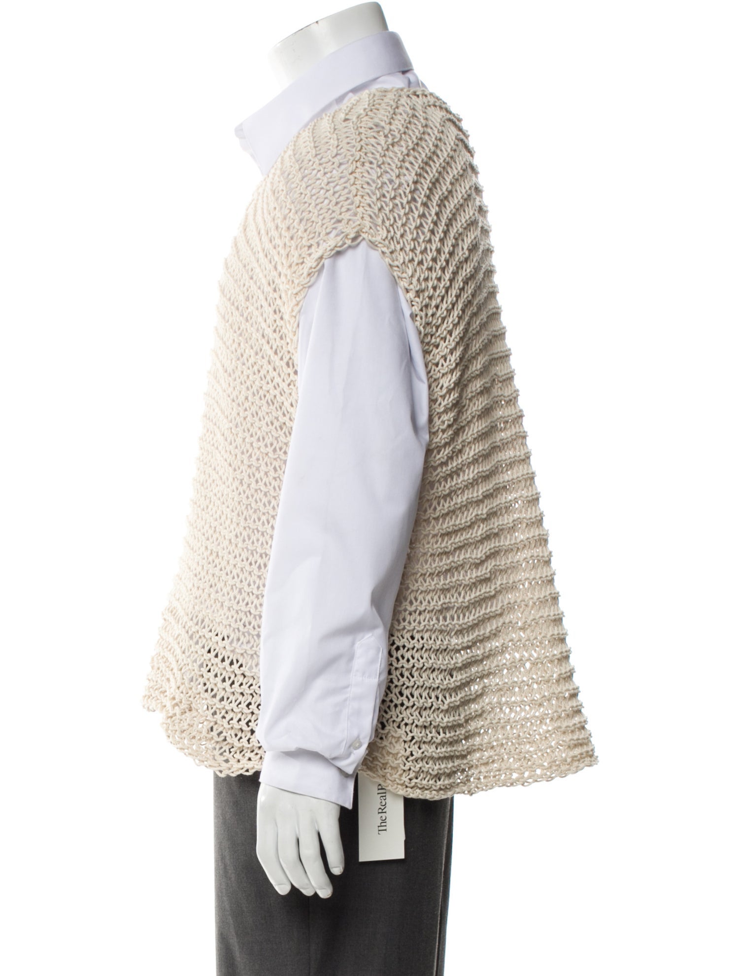 Visvim Lattice Scoop Neck Sweater Vest