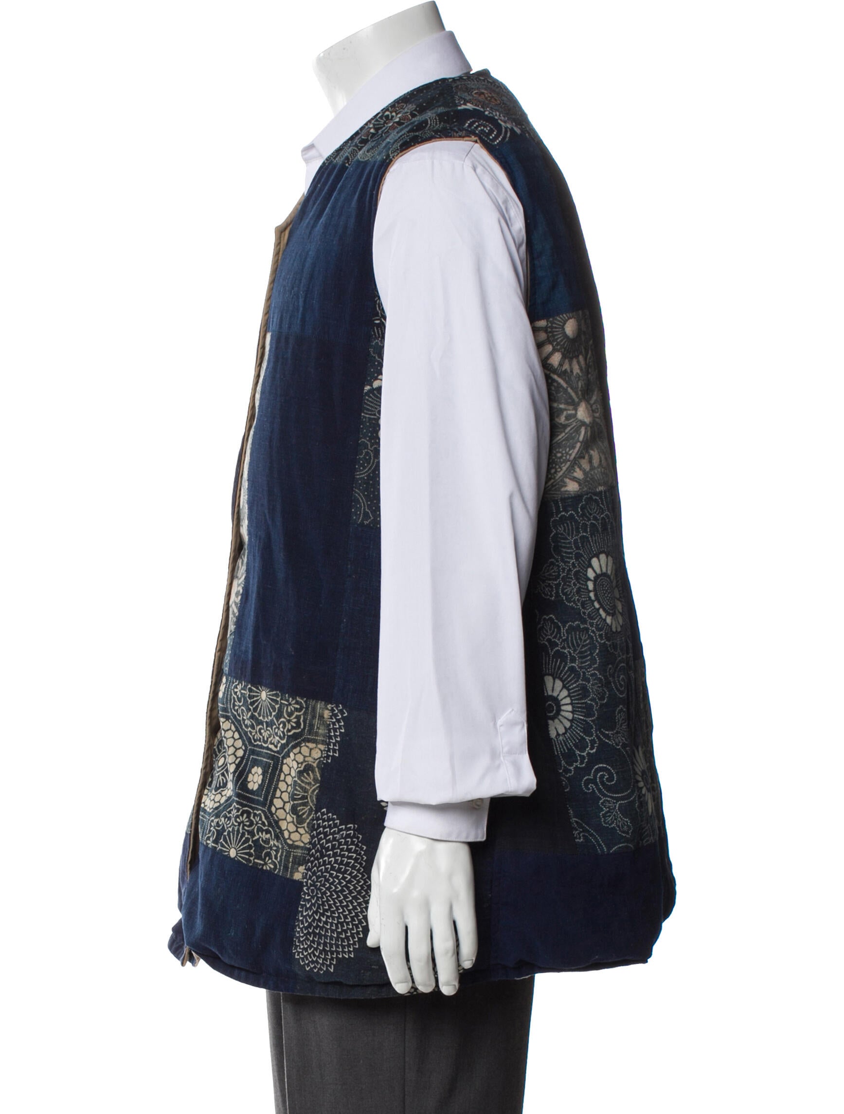 Visvim ICT Kora Down Floral Print Vest