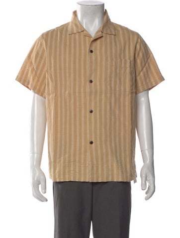 Pre-owned Visvim Striped Short Sleeve Shirt In Neutral