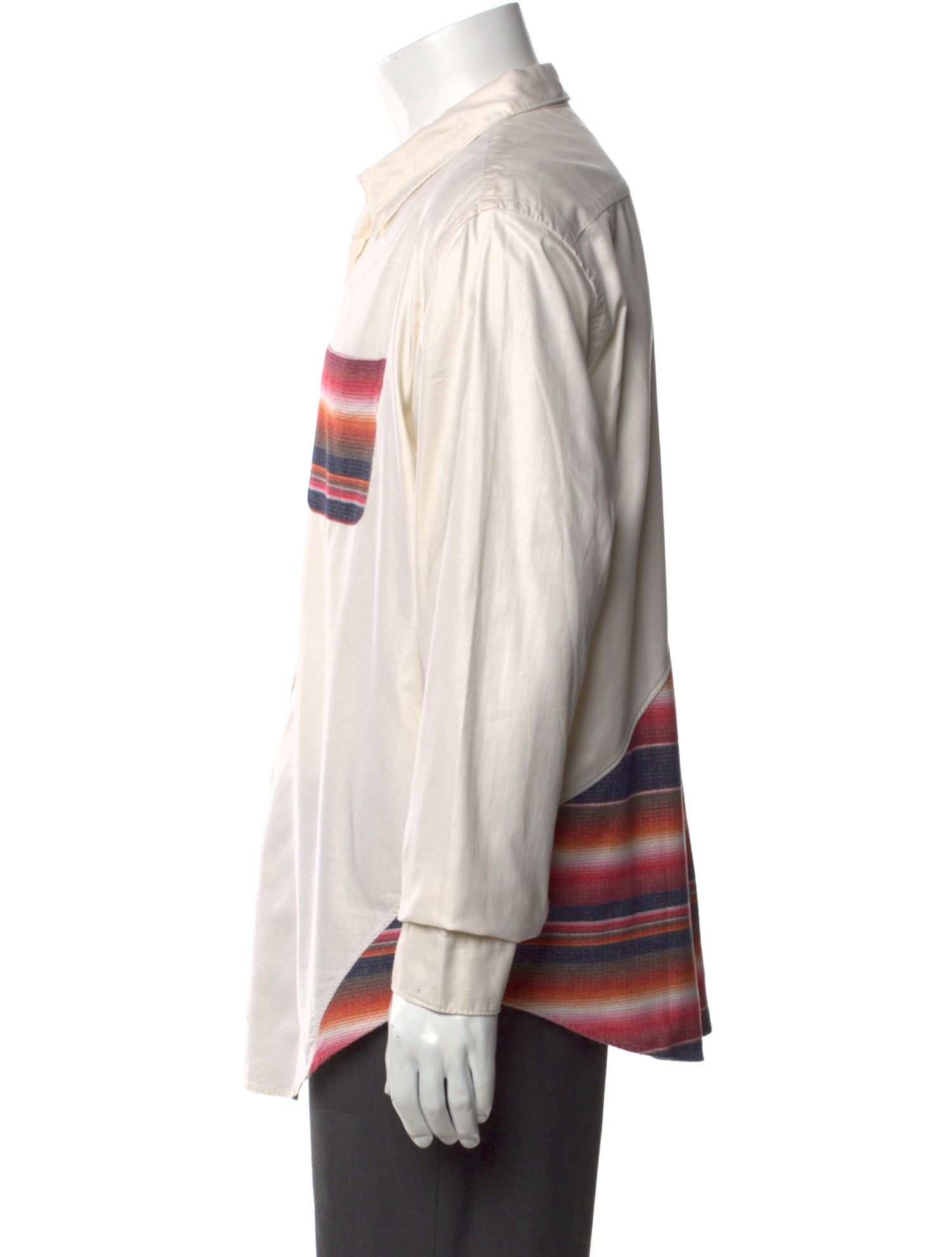 Visvim Striped Long Sleeve Dress Shirt