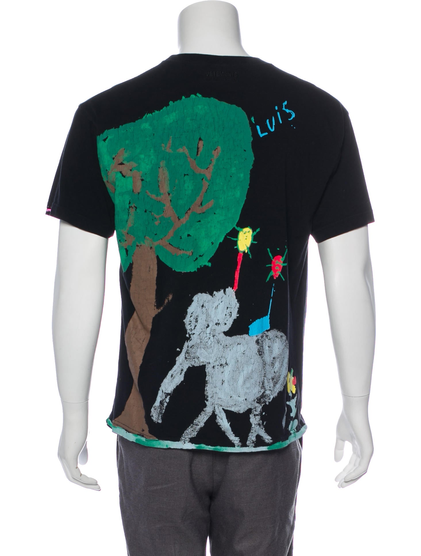 Vetements 2018 'Elephant in the Room' Graphic T-Shirt - Black T
