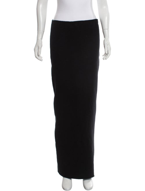 Vetements Wool Maxi Skirt Black