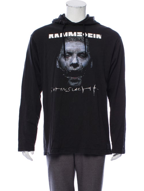 Vetements Graphic Print Hoodie black