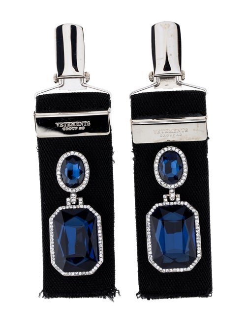 Vetements Suspender Earrings silver