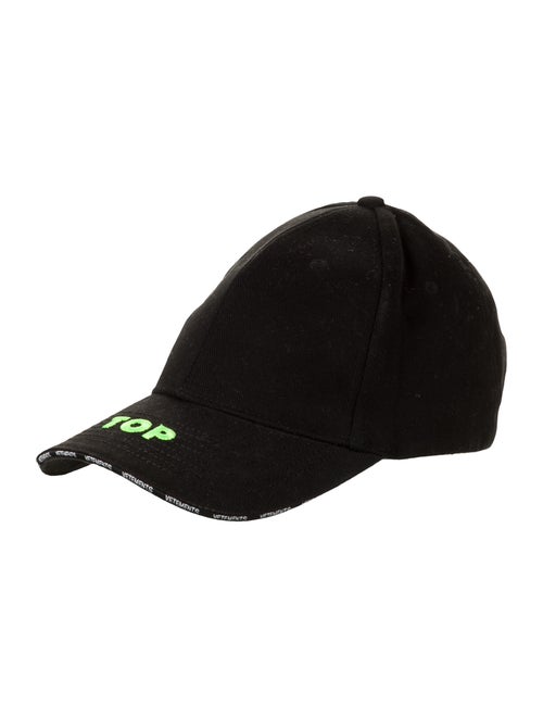Vetements Embroidered Baseball Cap black