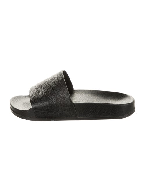 Vetements Leather Slides Black