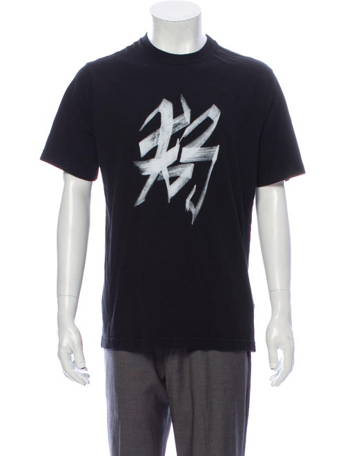 Vetements Graphic Print Crew Neck T-Shirt Black