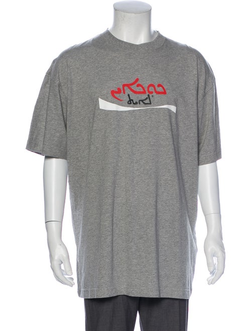 Vetements 2020 Graphic Print T-Shirt Grey