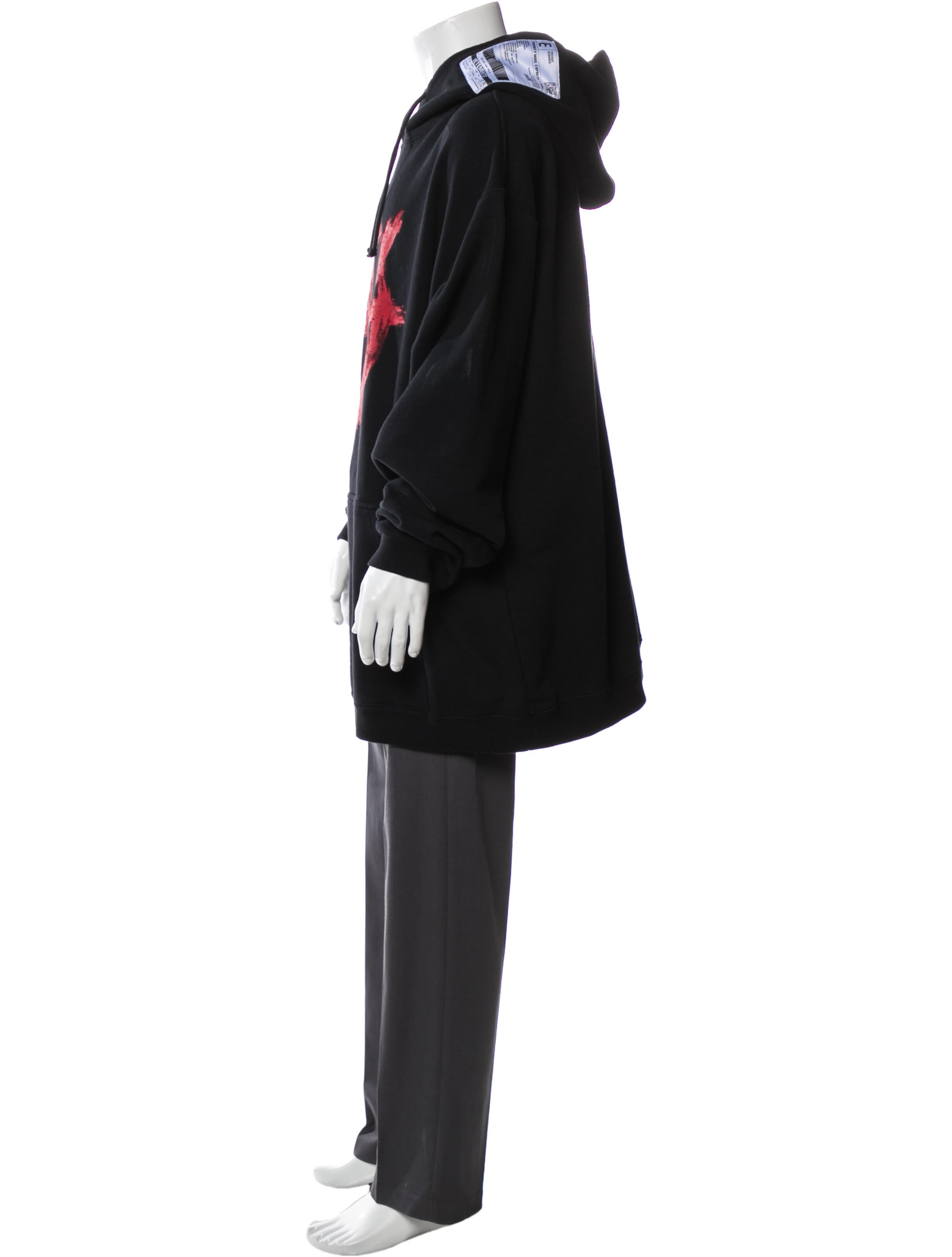 トップス VETEMENTS 20SS Anarchy Hoodie Vetements 2020 Anarchy Hoodie - Black Sweatshirts & Hoodies