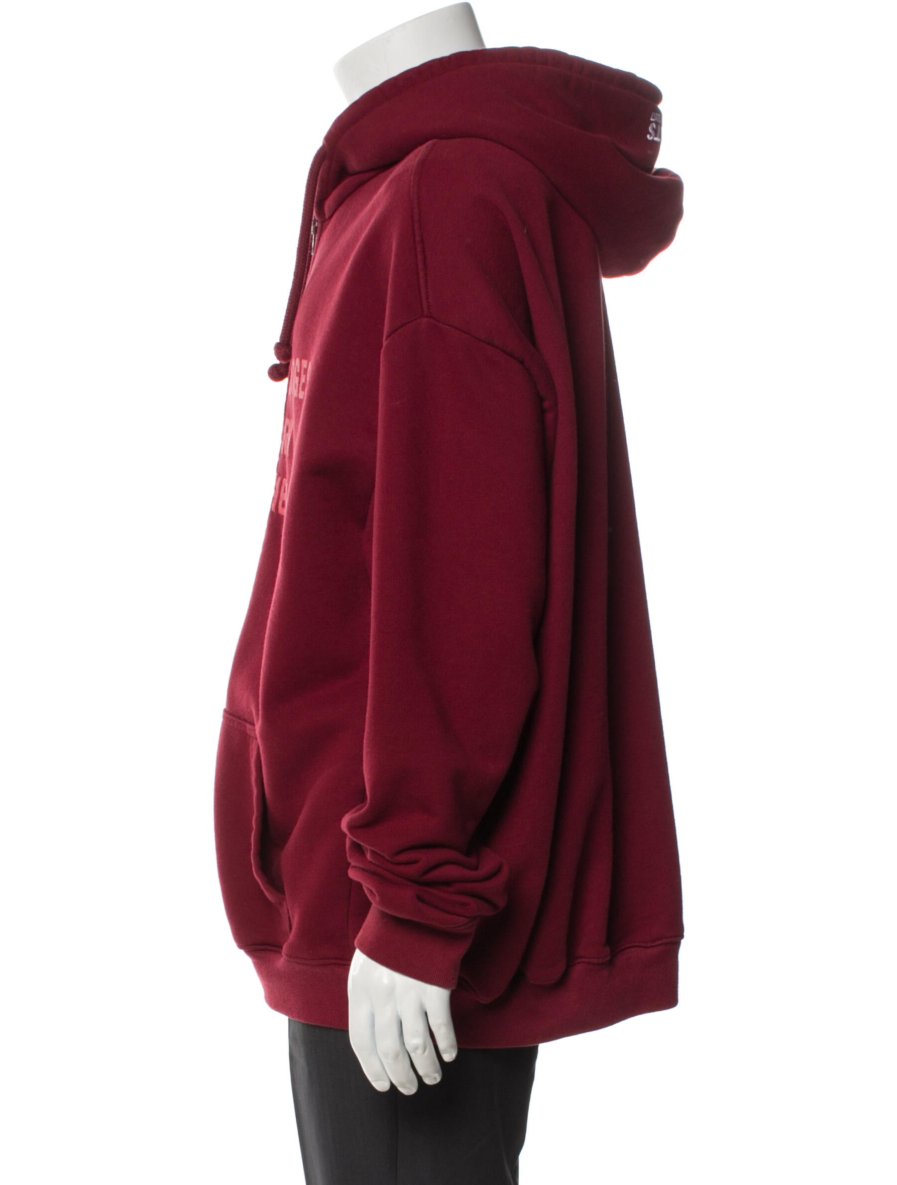 Vetements 2016-2017 'May The Bridges I Burn Light The Way' Oversize Zip-Up Hoodie