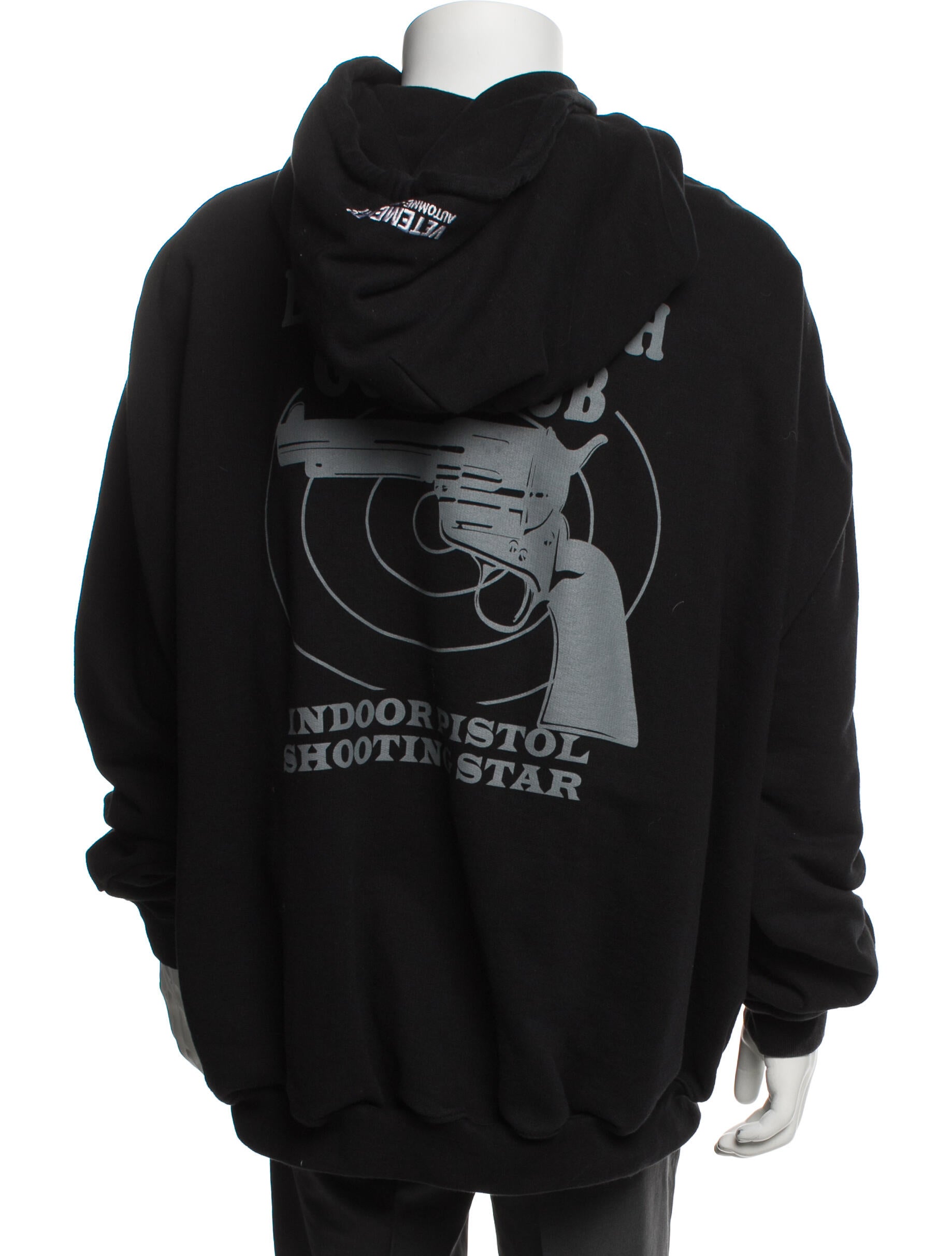 Vetements 2017 'Eleven Inch Gun Club' Hoodie - Black Sweatshirts
