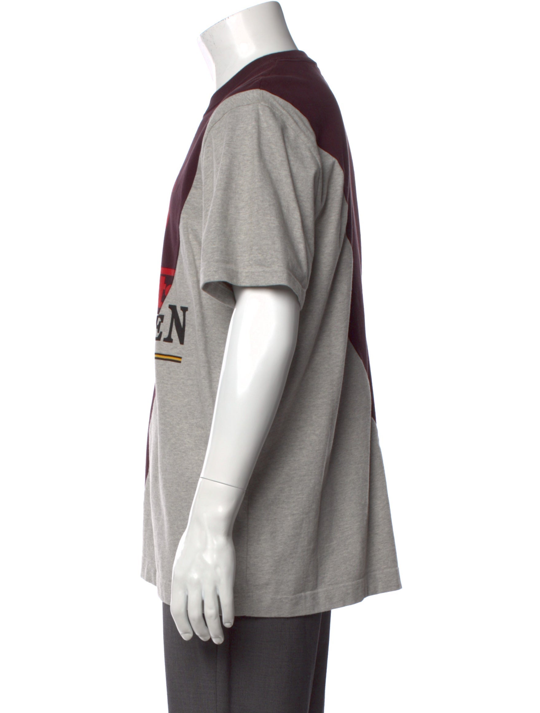 Vetements 2018 Zurich Split Reconstructed T-Shirt - Burgundy T