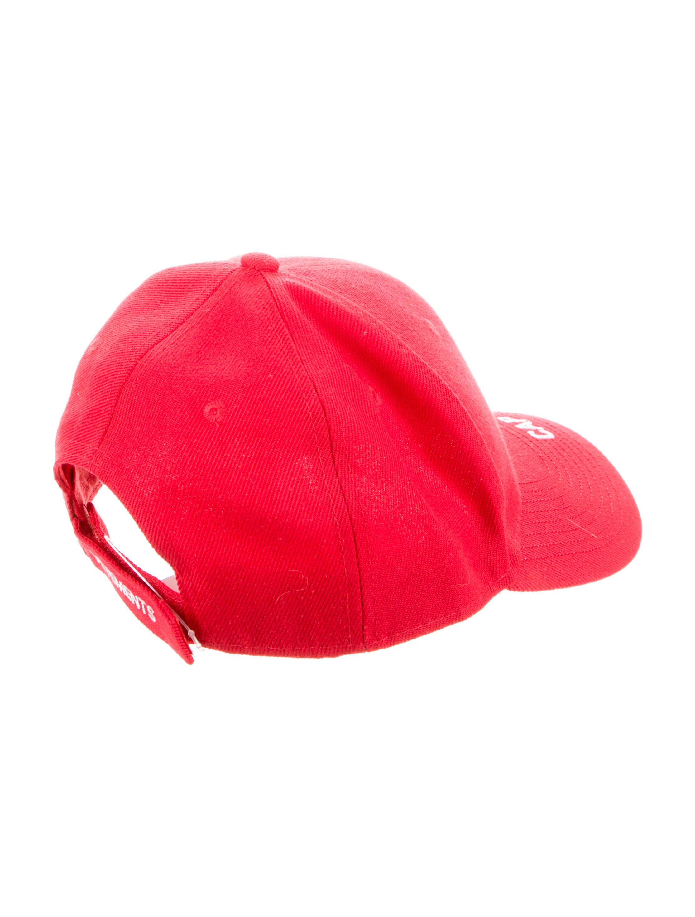 Vetements Woven Baseball Cap - Red Hats, Accessories - VTM28844