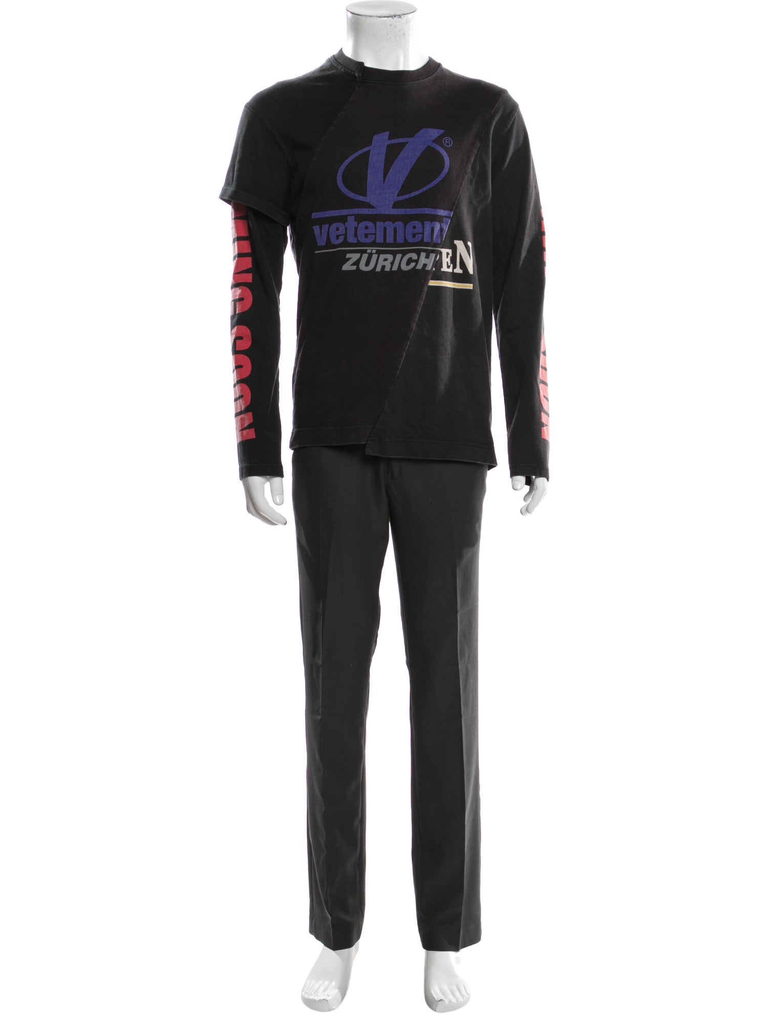 Vetements 2018 Zurich T-Shirt - Black T-Shirts, Clothing