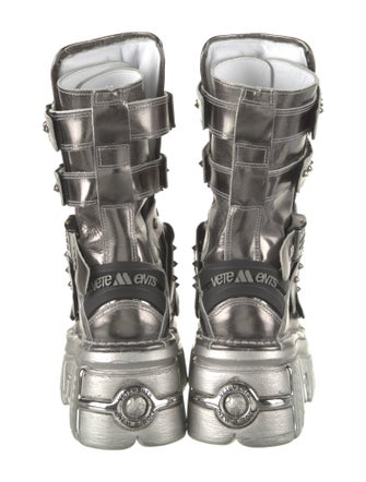 Vetements Leather Moto Boots
