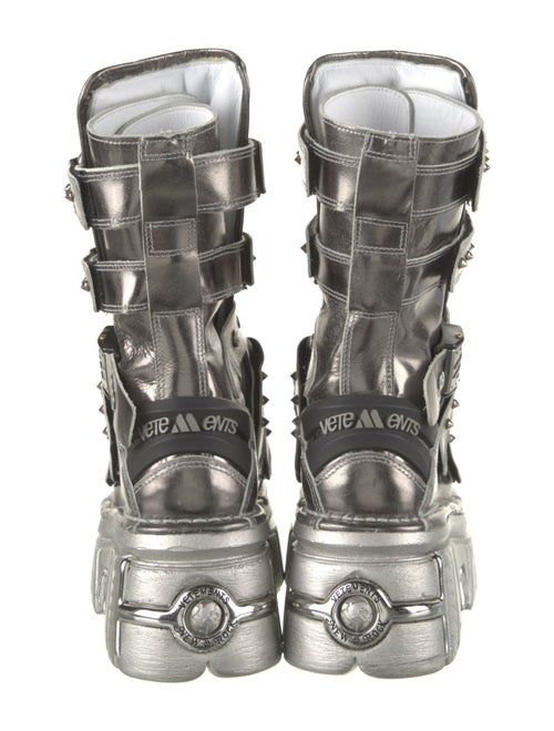 Vetements Leather Moto Boots