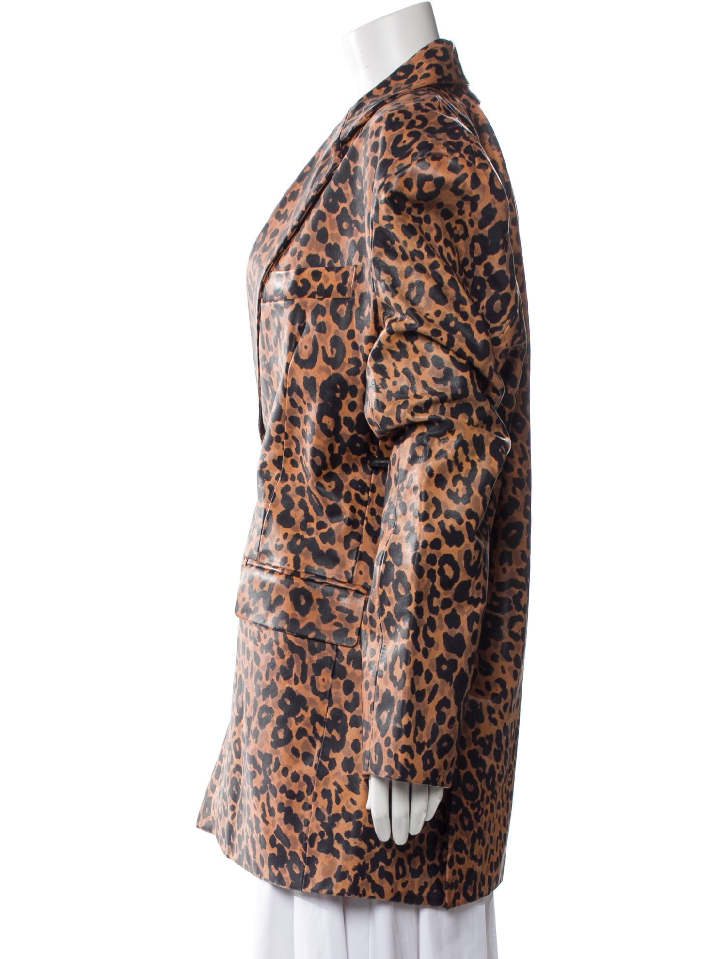 Vetements Leopard Calf Leather Blazer w/ Tags