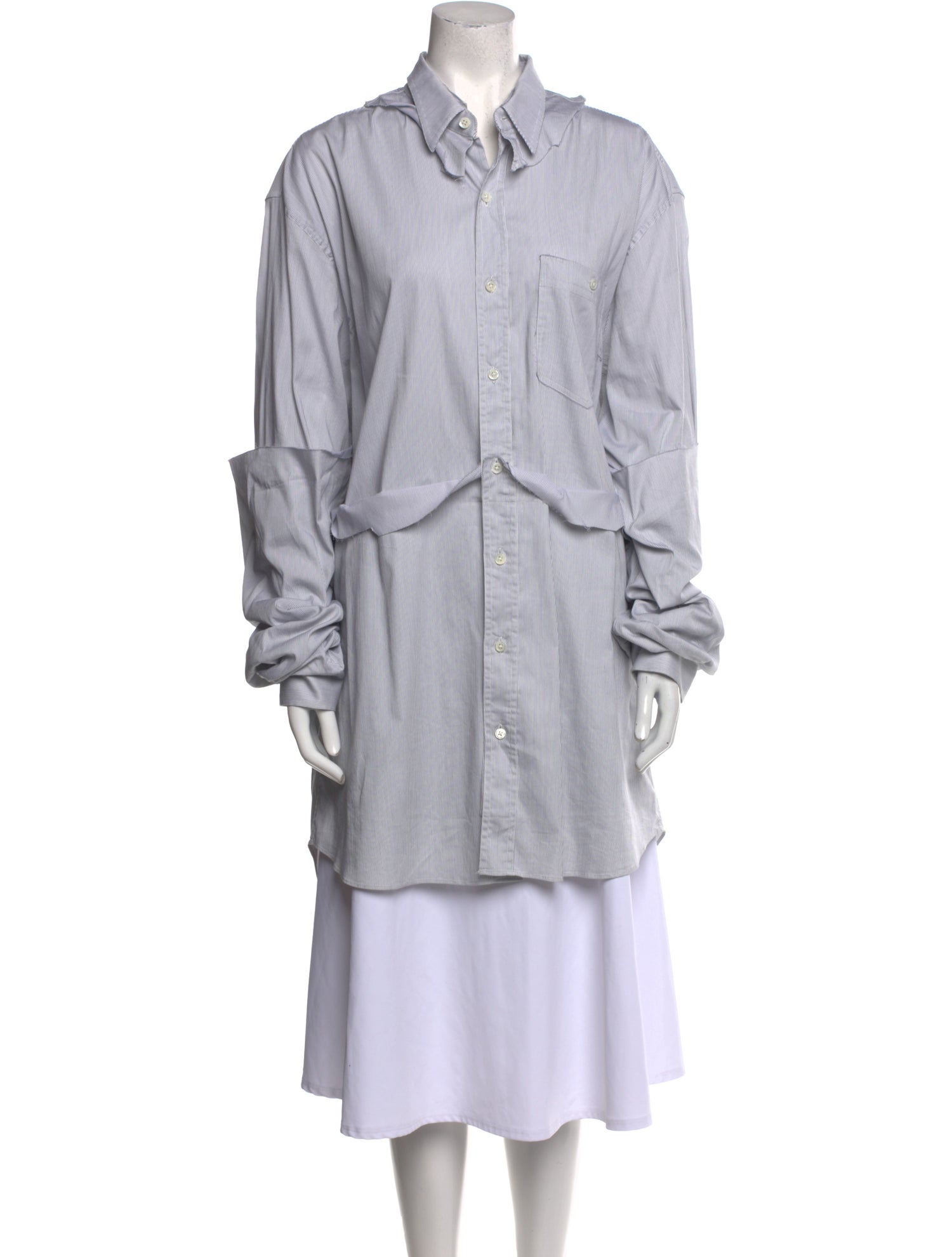 Vetements 2019 Long Sleeve Button-Up Top