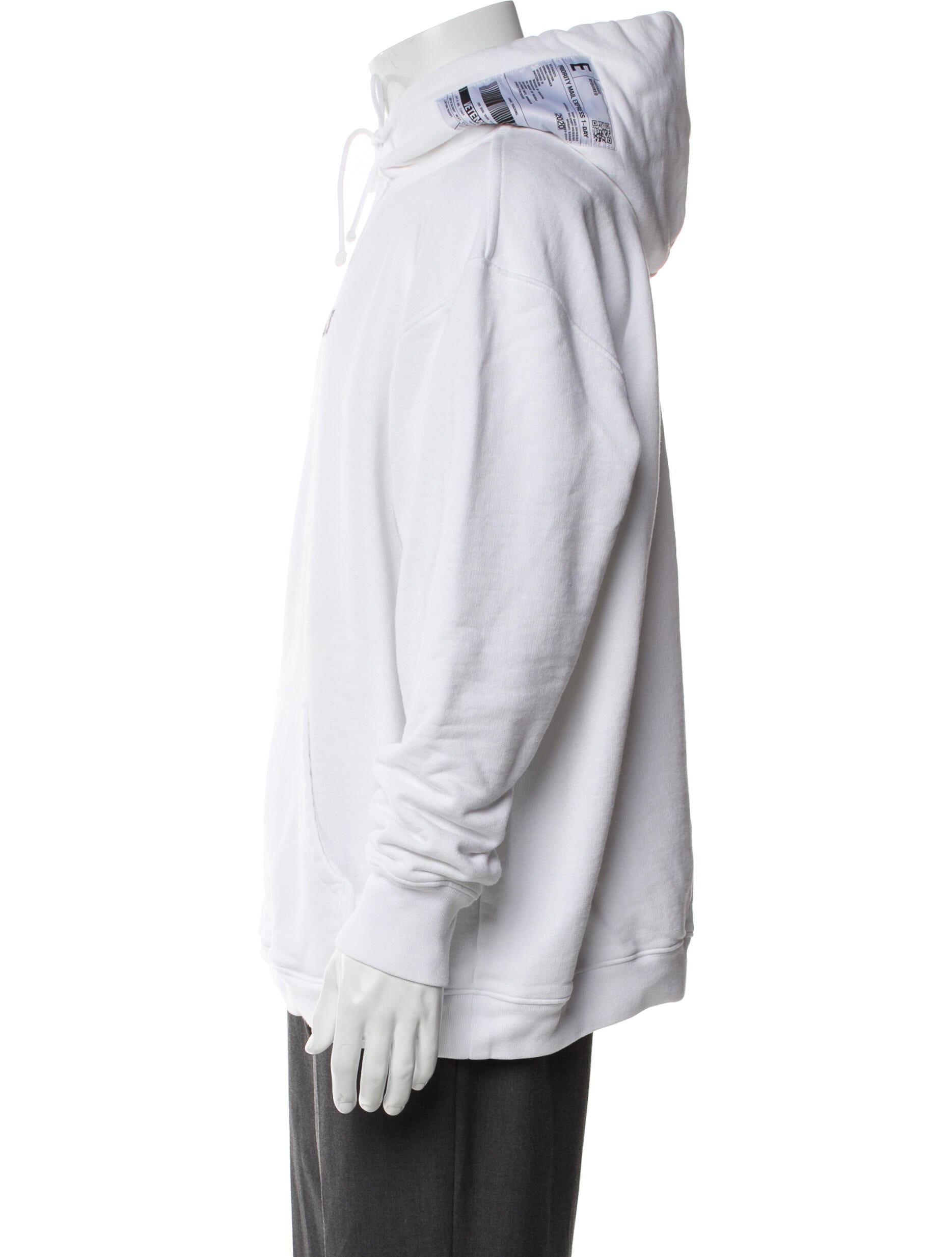 Vetements 2020 Shipping Label Graphic Print Hoodie