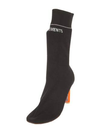 Vetements Graphic Print Sock Boots