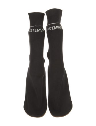 Vetements Graphic Print Sock Boots