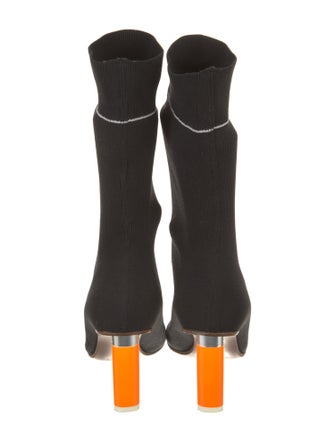 Vetements Graphic Print Sock Boots