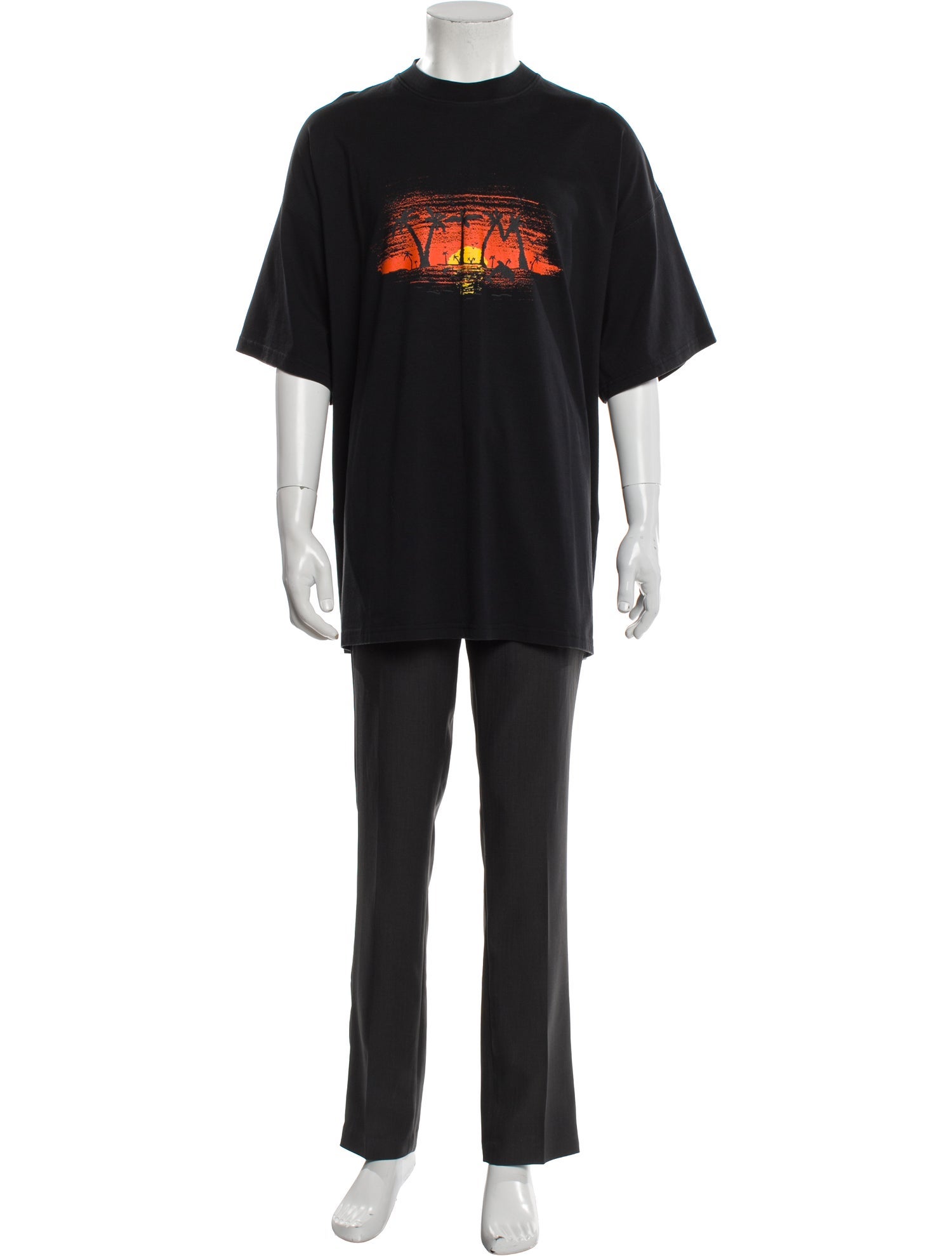 Vetements Palm Trees Graphic Print T-Shirt w/ Tags