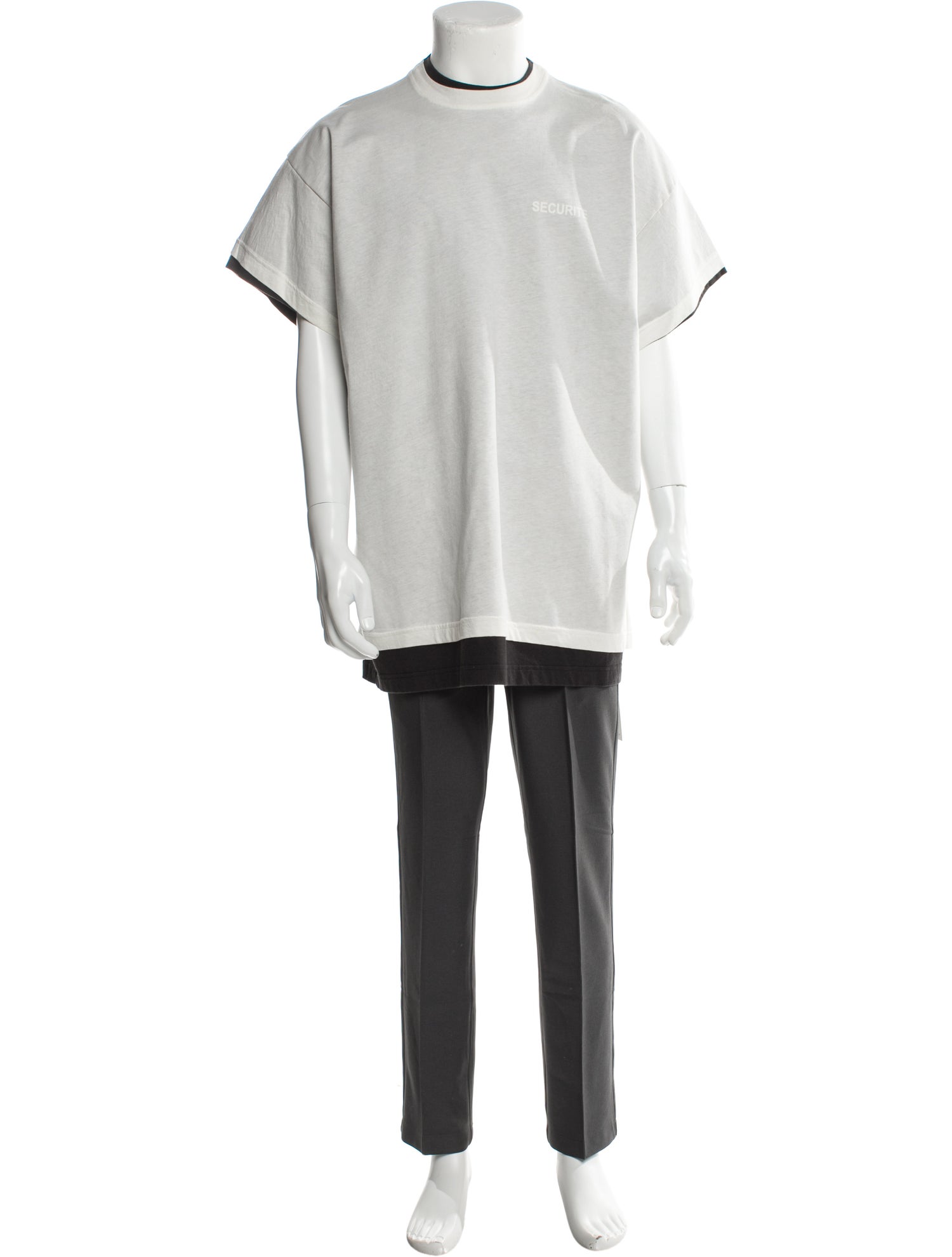 Vetements Mock Neck Short Sleeve T-Shirt