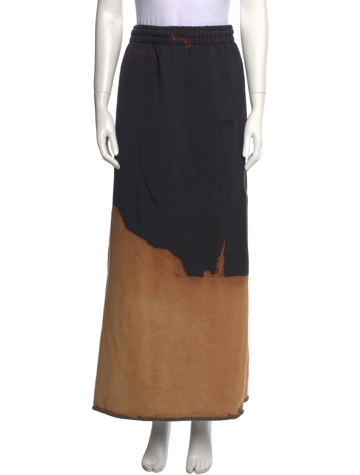 Vetements Bleached Long Skirt
