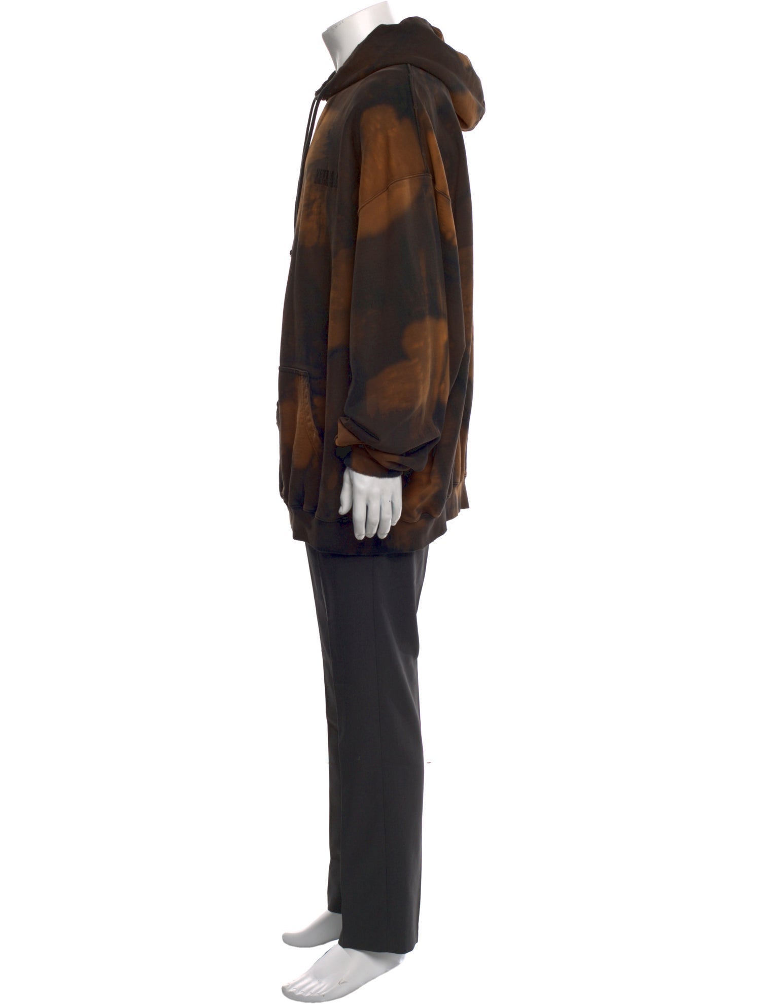 Vetements Logo Tie-Dye Print Hoodie