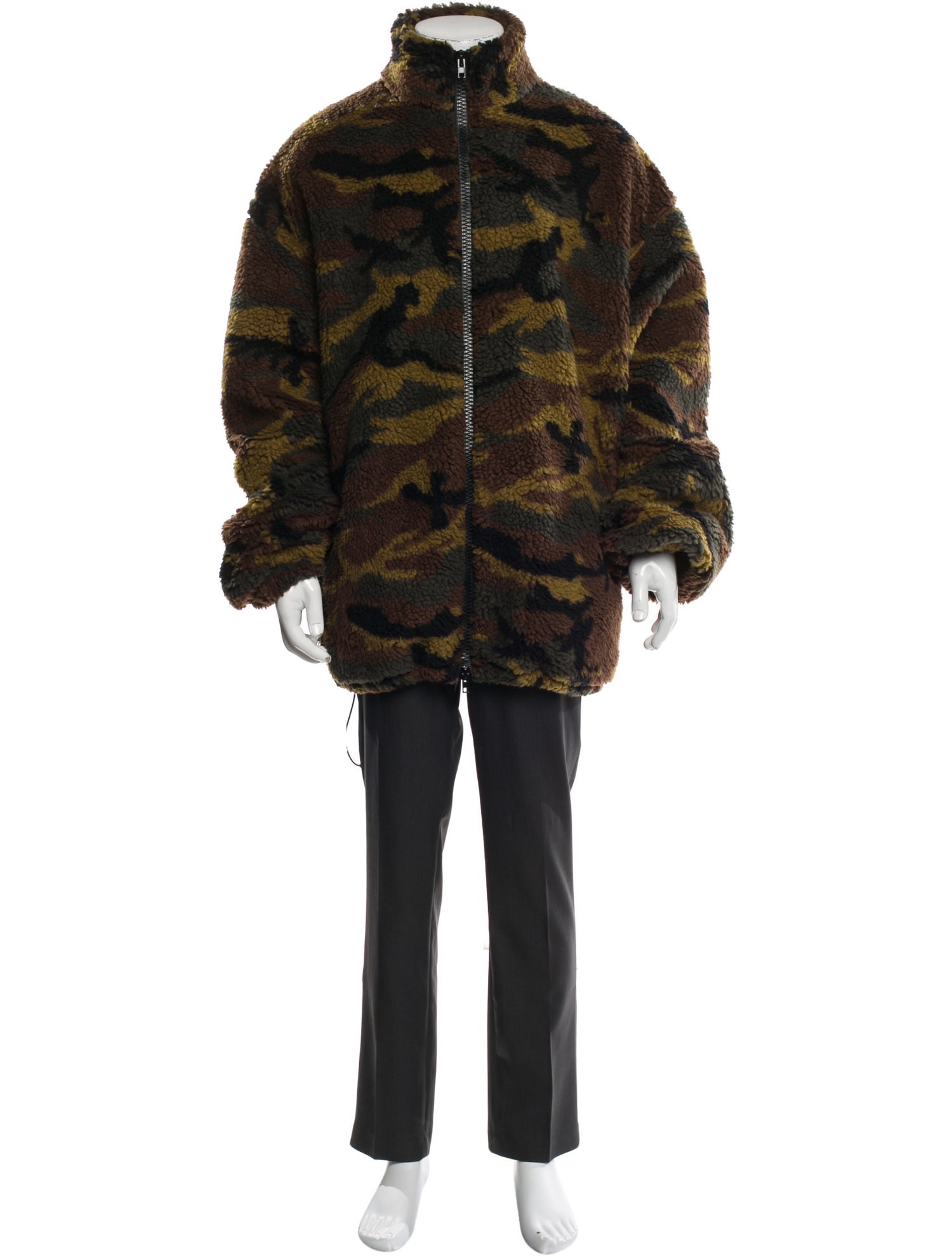 Vetements Camo Fleece Printed Parka