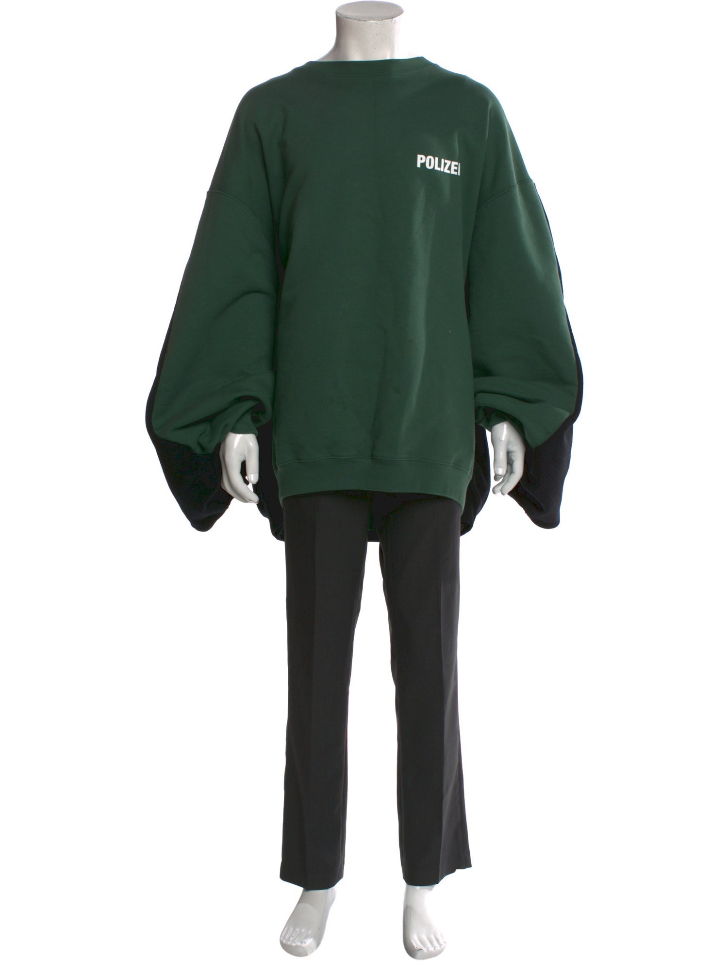 Vetements Polizei Logo Graphic Print Sweatshirt