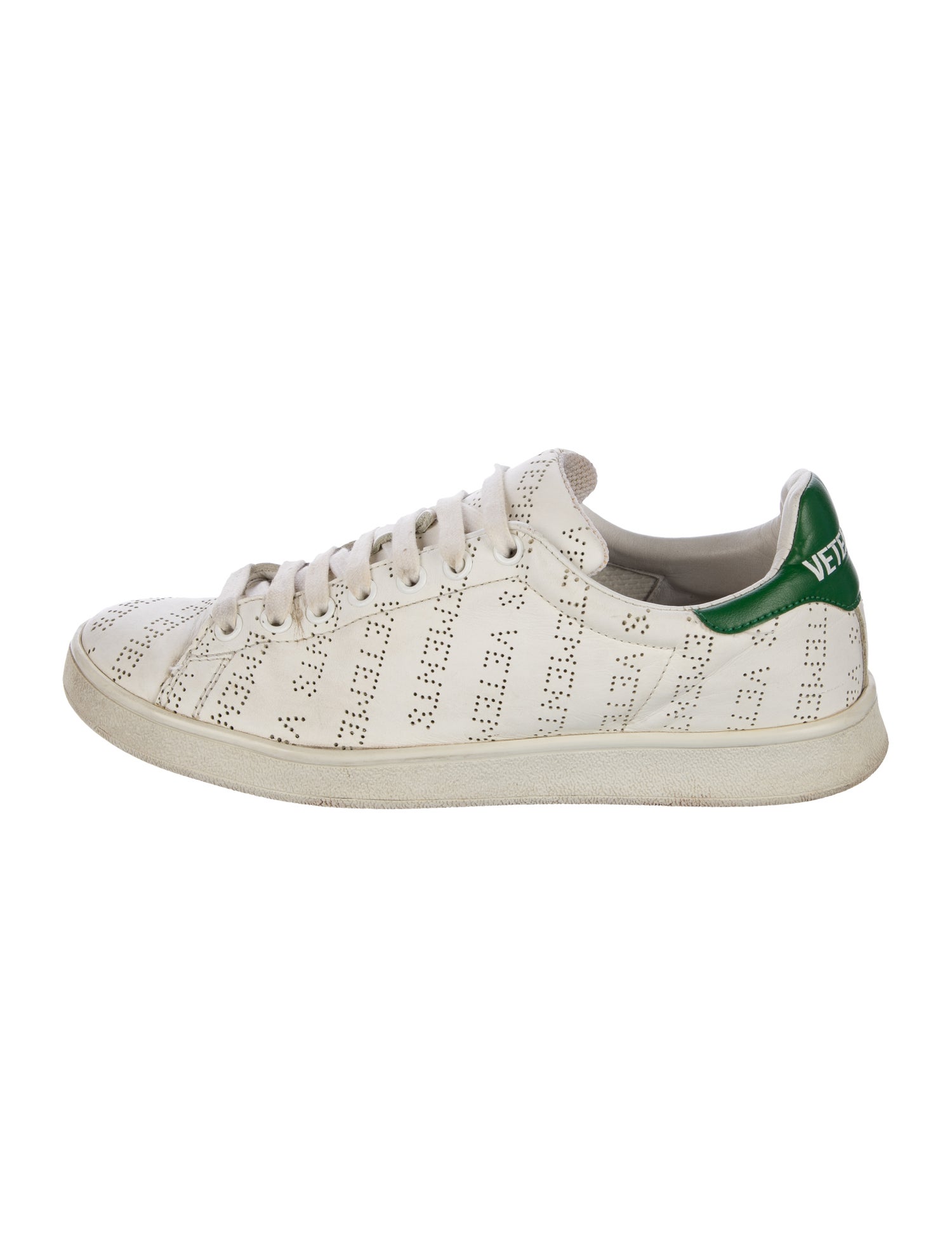 Vetements Leather Printed Sneakers