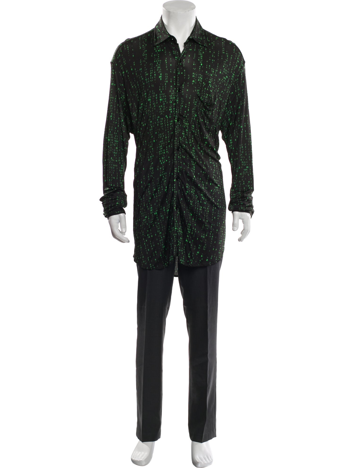 Vetements Code Jersey Plaid Print Shirt w/ Tags