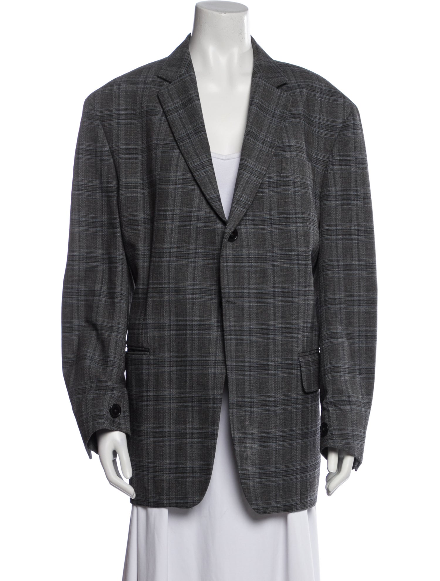 Vetements 2017 Plaid Print Blazer