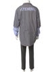Vetements 2019 Logo Stripe Long Sleeve Dress Shirt